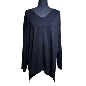 Lane Bryant Black Draped Sweater Women's Plus 22/24